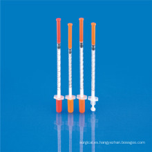 Jeringas de insulina desechables (0.3ml, 1ml)